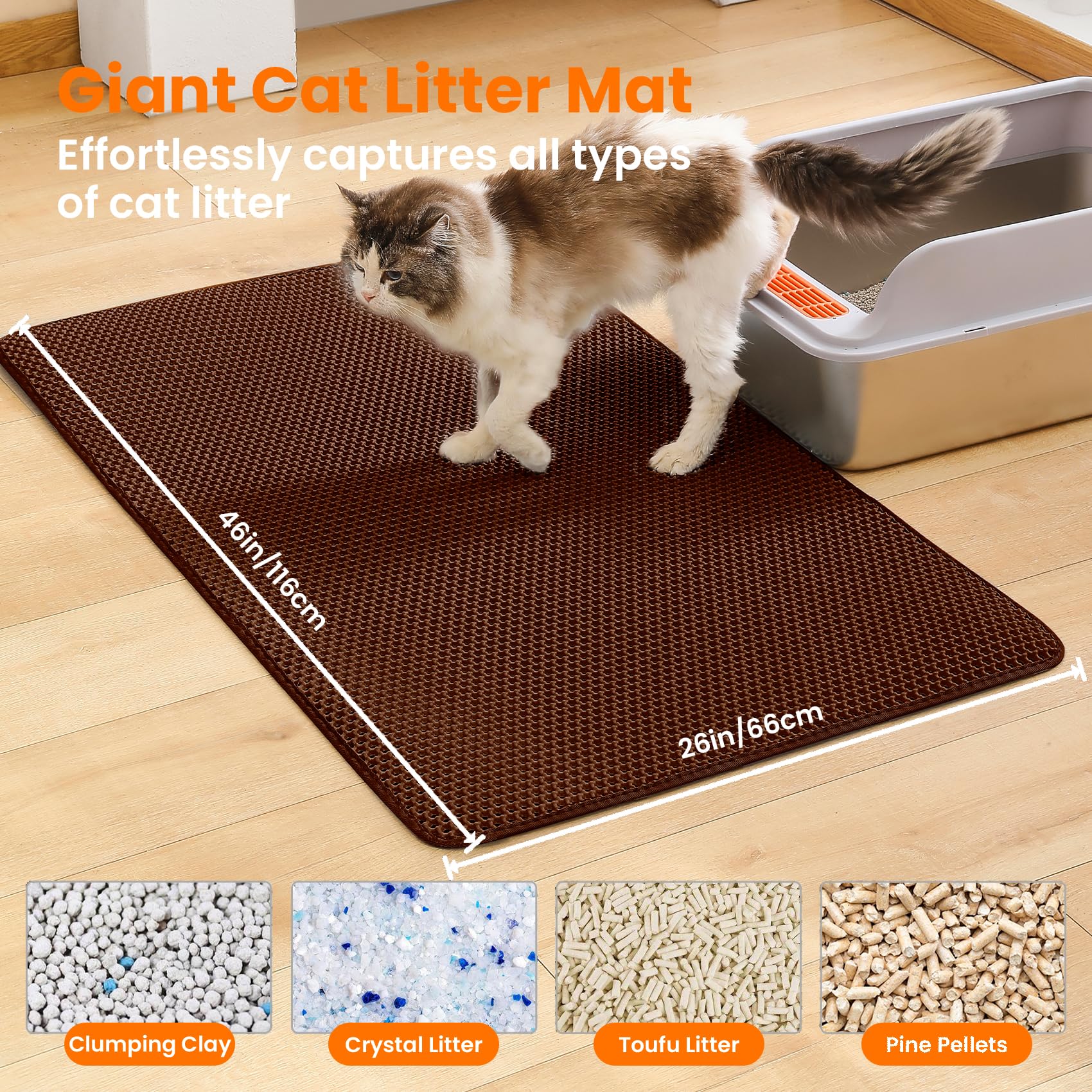 Petinstinct gros plan alvéoles honeycomb qui retiennent efficacement la litière