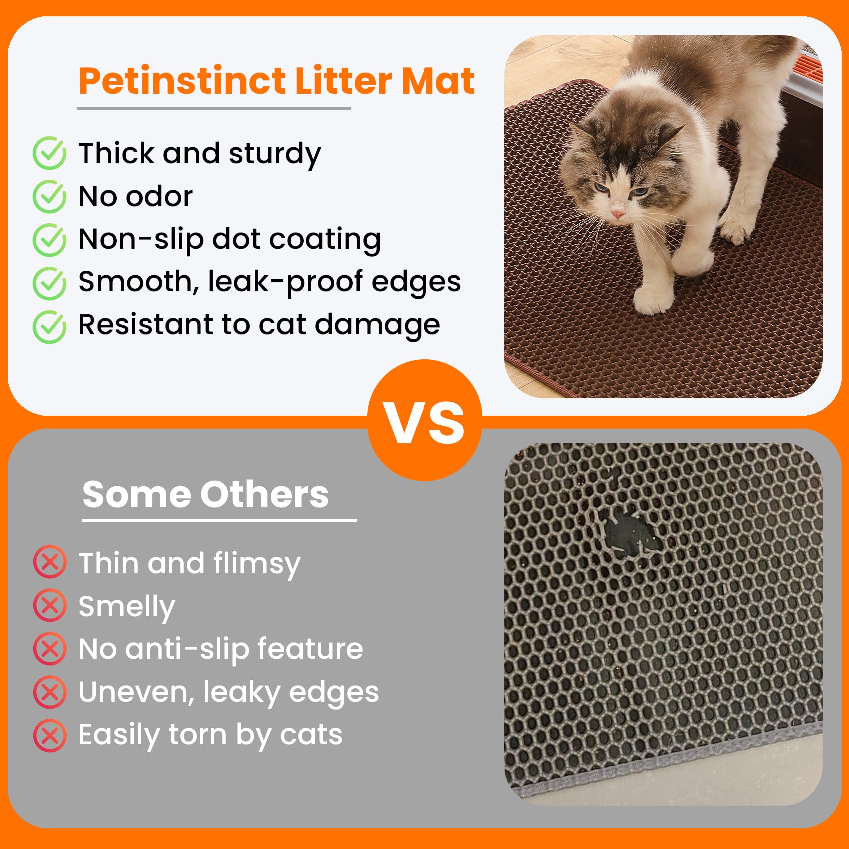 Petinstinct couche inférieure étanche protégeant le sol des liquides