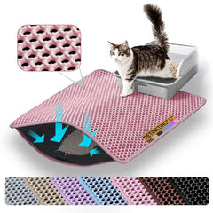 Petinstinct tapis devant bac qui réduit la dispersion et facilite le nettoyage