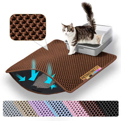 Petinstinct vue avant du tapis capturant la litière, sol plus propre