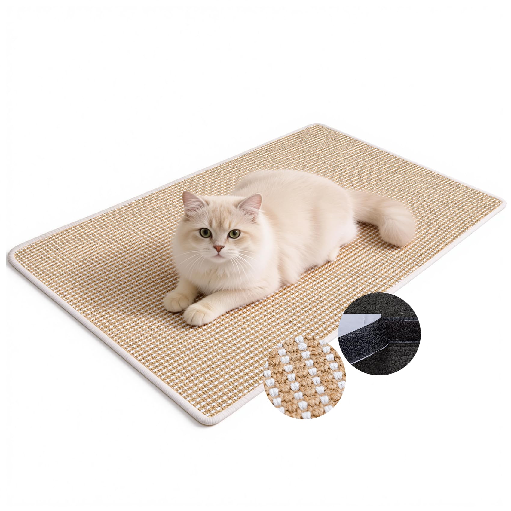 Petinstinct tapis griffoir face avant montrant surface large et protection des meubles