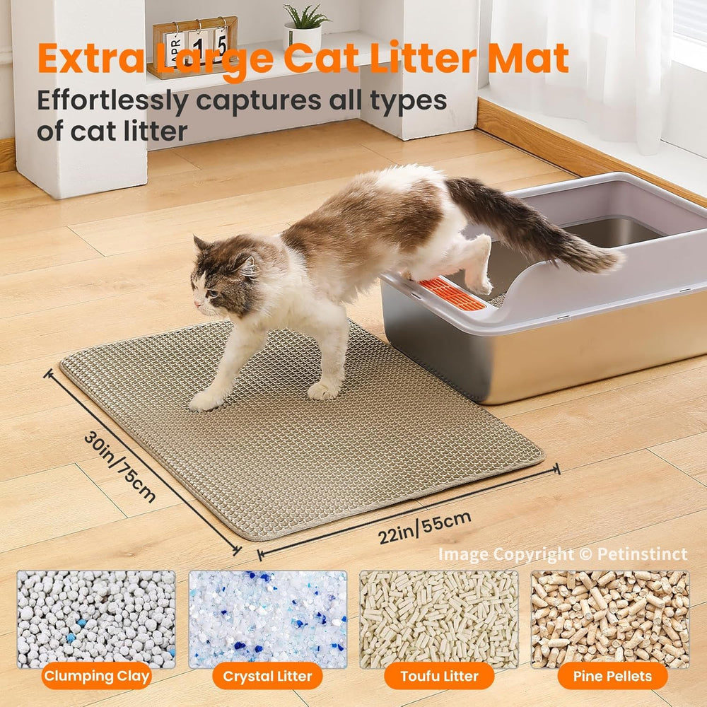 Petinstinct gros plan texture honeycomb qui retient efficacement la litière