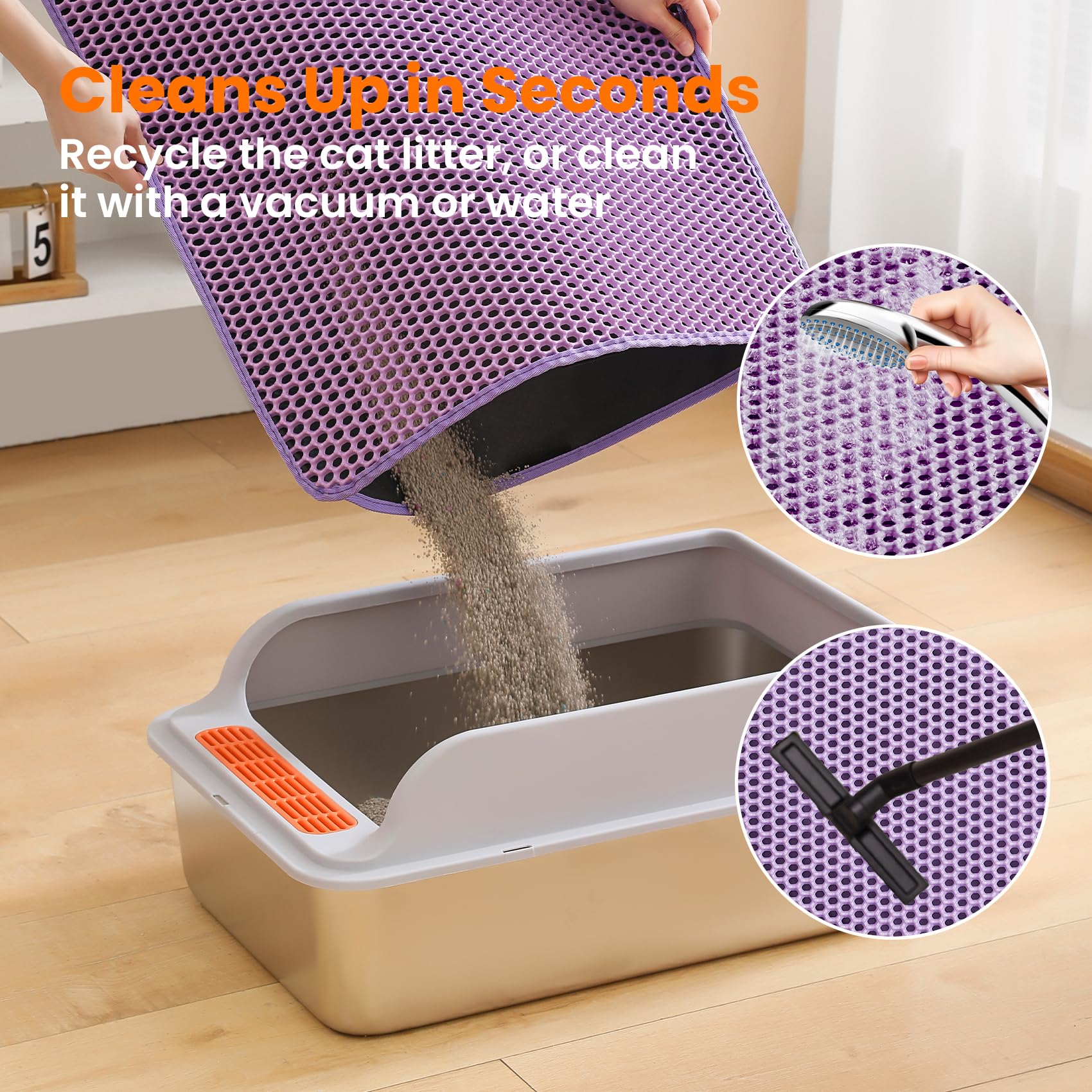 Petinstinct tapis à côté d’un bac montre taille et proportion pratique