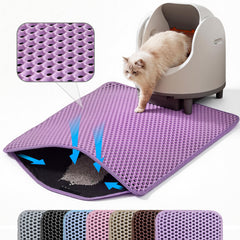 Petinstinct tapis litière vue avant protège sol et retient litière