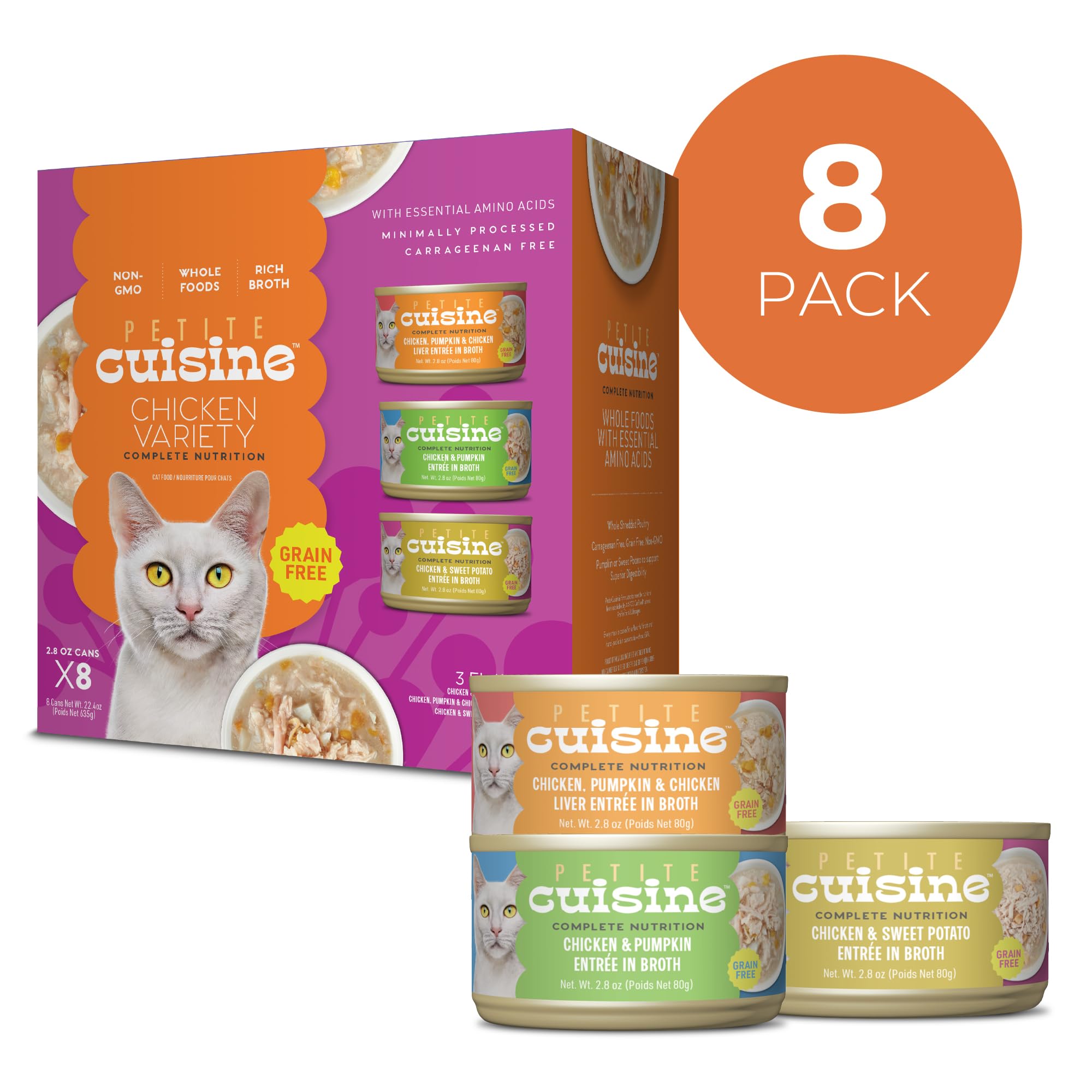 PETITE CUISINE plat ouvert révélant poulet effilé appétissant