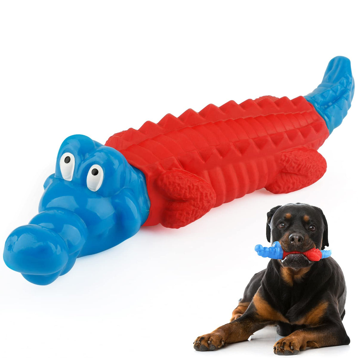petizer alligator face avant montrant la forme ludique et durable