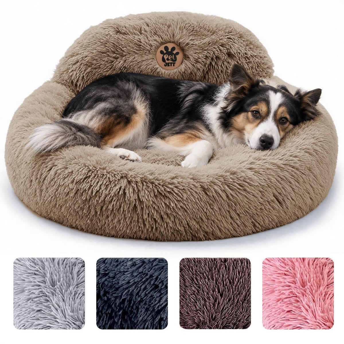 Pet Jett lit panoramique face montrant confort et design apaisant