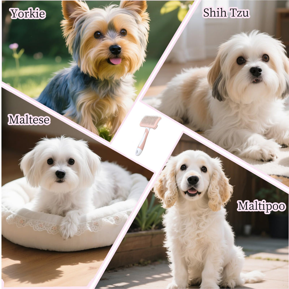 PetJoyHaven brosse en usage sur Yorkshire réduisant nœuds