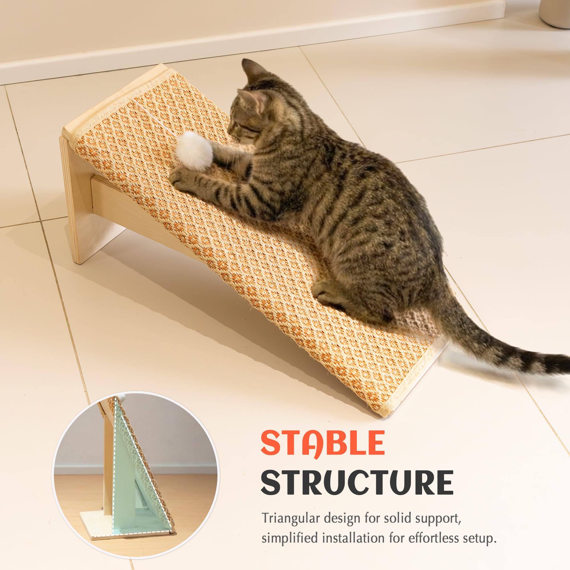 PETKARAY balle en peluche intégrée stimule jeu du chat