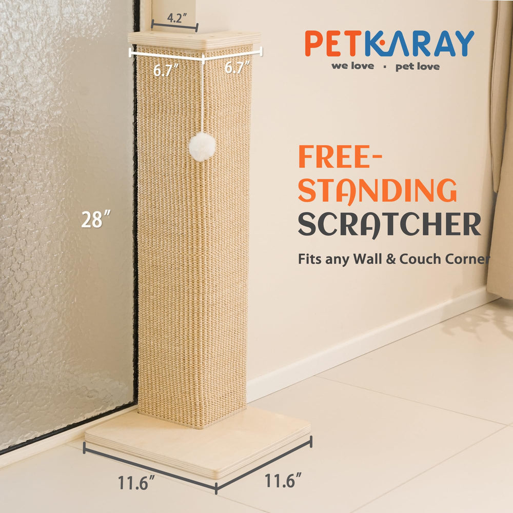 PETKARAY gros plan sisal naturel attirant les griffes