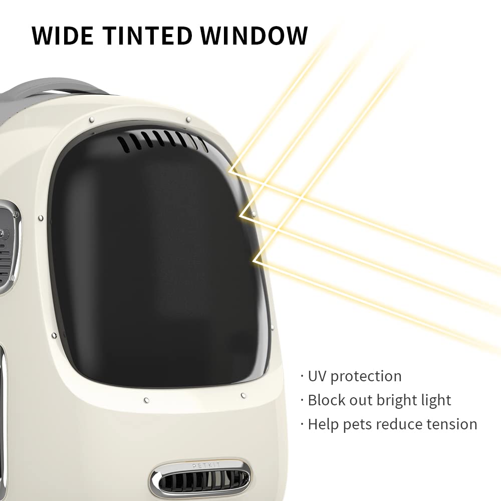 PETKIT bouton du ventilateur réglable illustrant le contrôle du débit d'air pour confort
