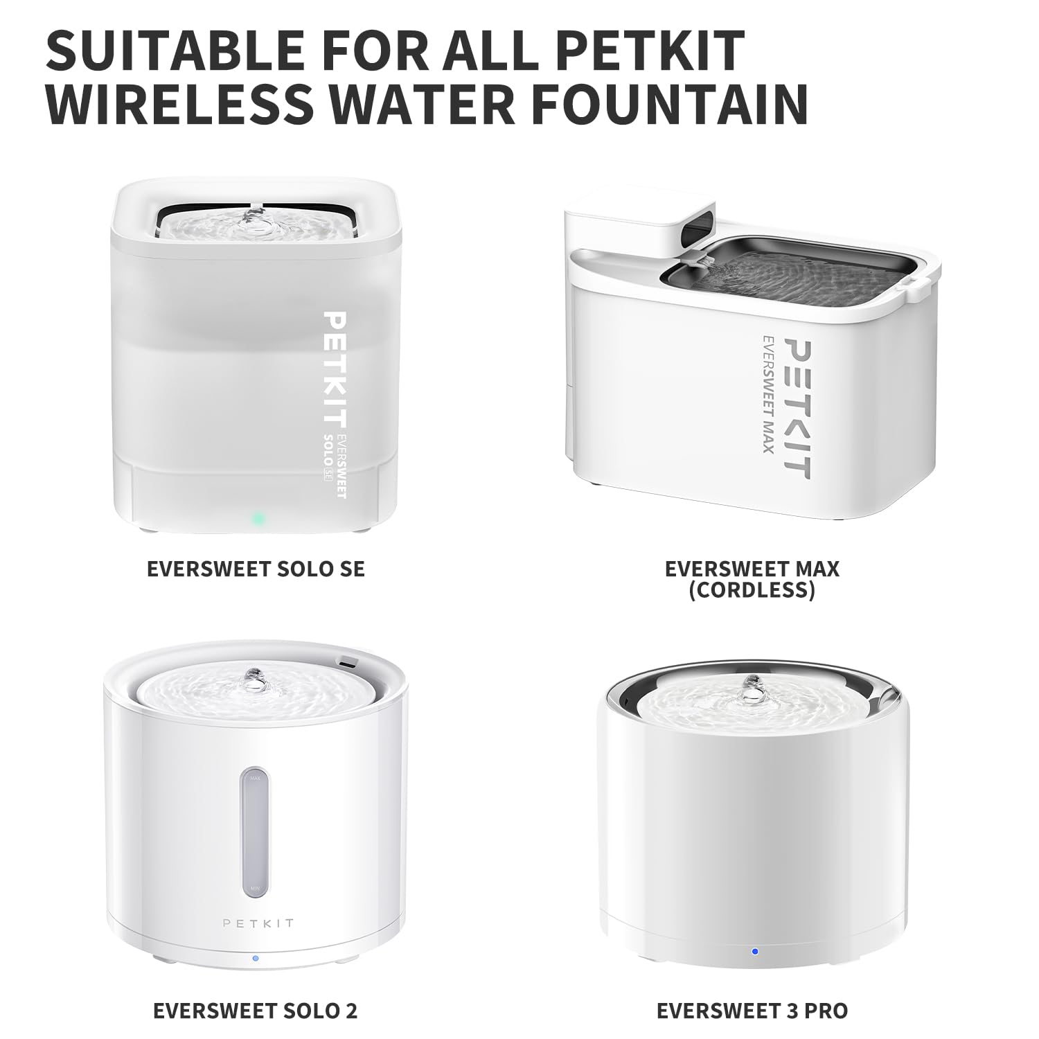 PETKIT chat buvant à la fontaine montrant filtre pour eau plus propre