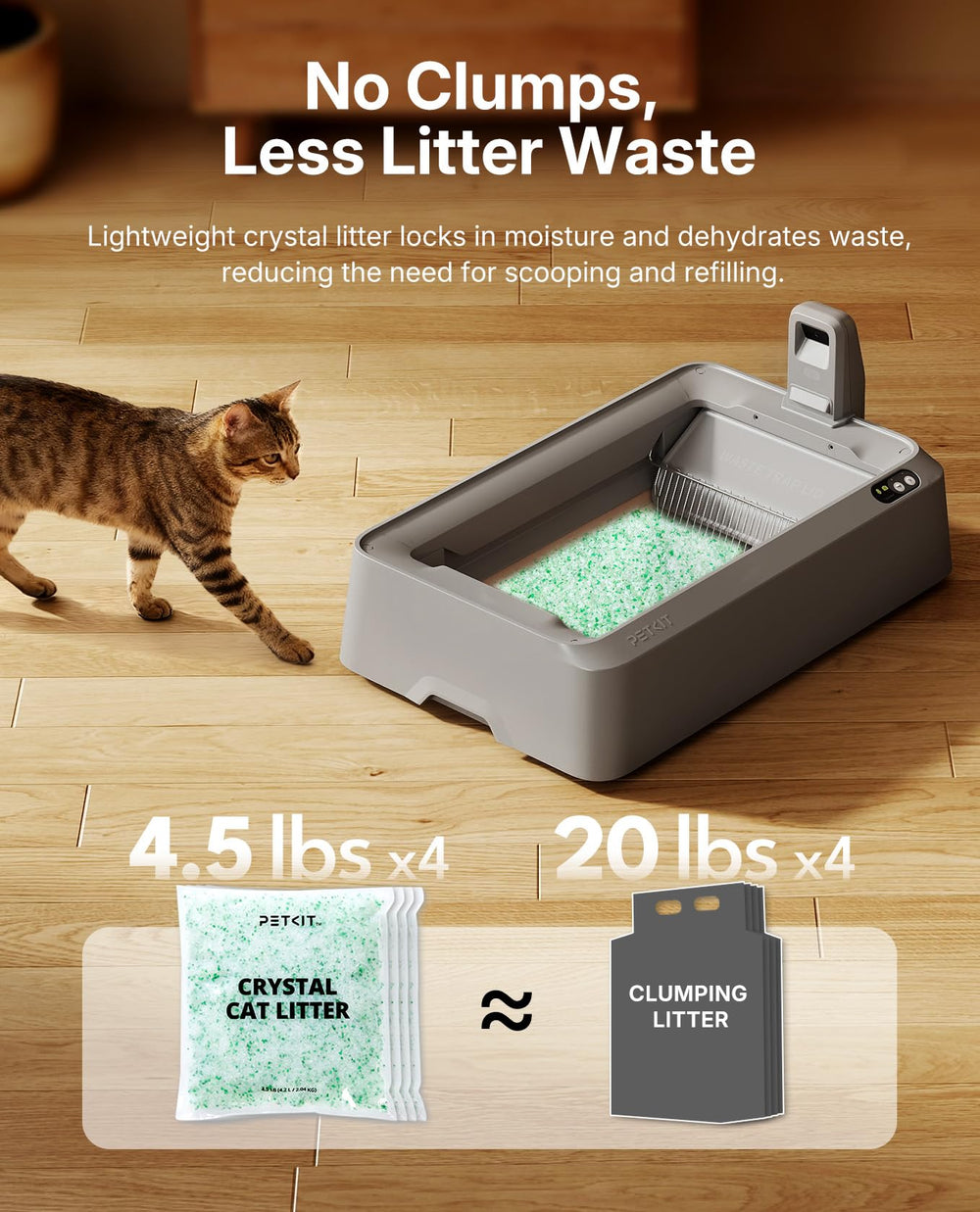 PETKIT comparaison taille main montrant légèreté et maniement pratique