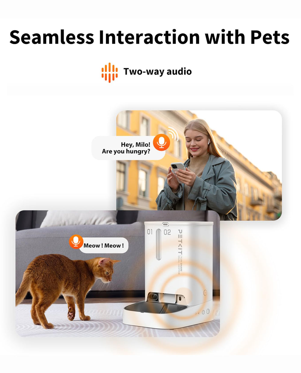PETKIT distribution en action démontrant portionnement précis et fiable