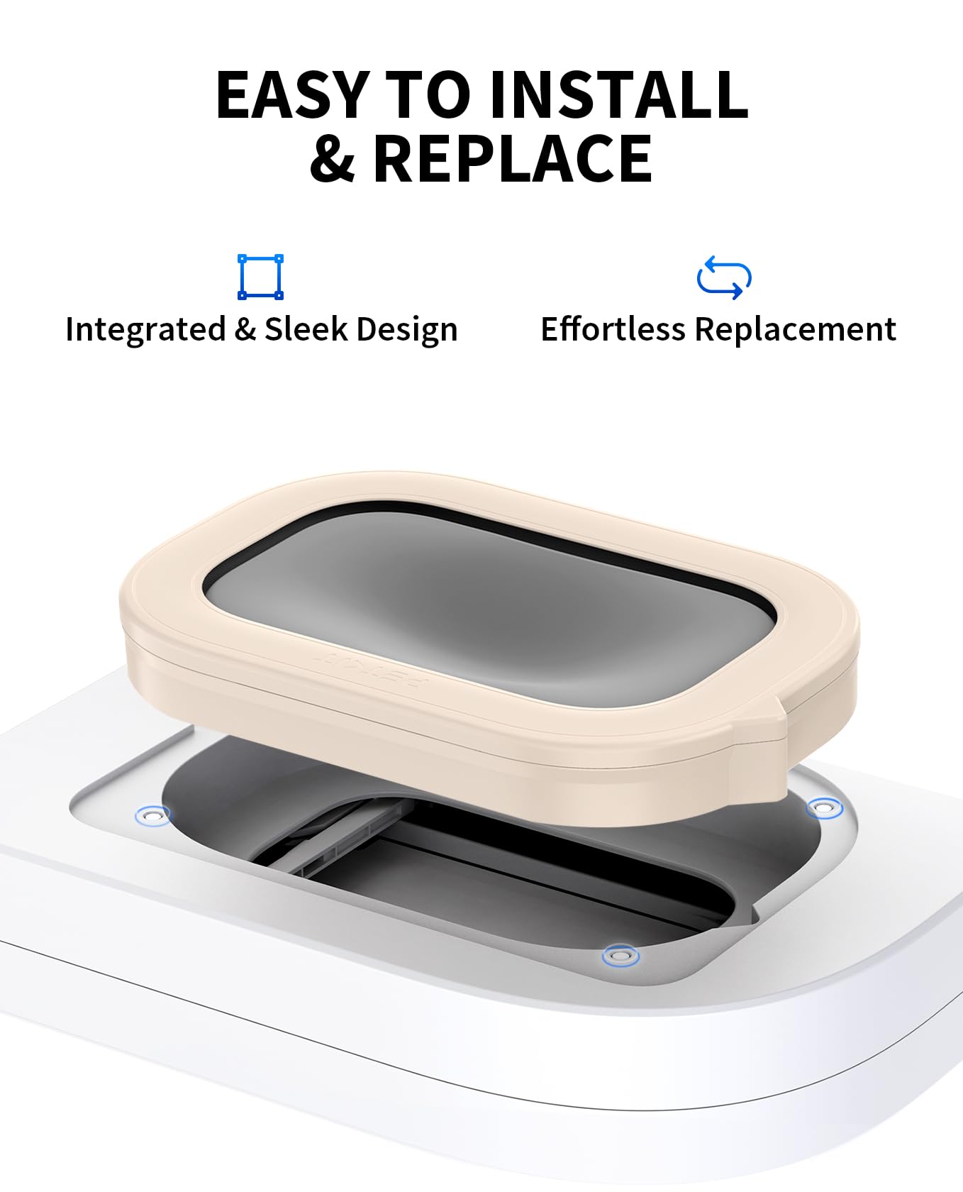 PETKIT étiquette et marquage visible rappelant la compatibilité et sécurité