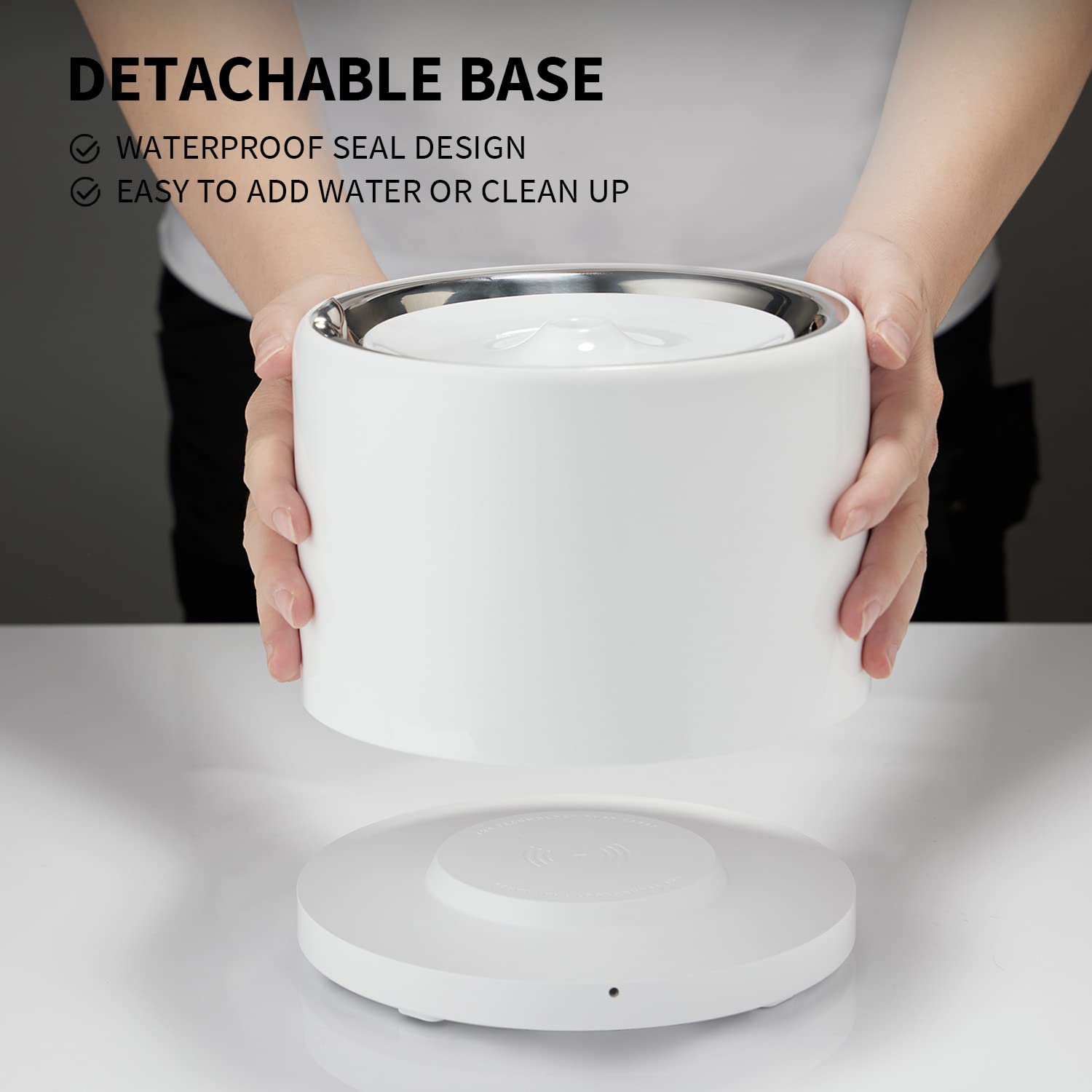 PETKIT pompe sans fil hors de l’eau pour nettoyage sûr et silencieux
