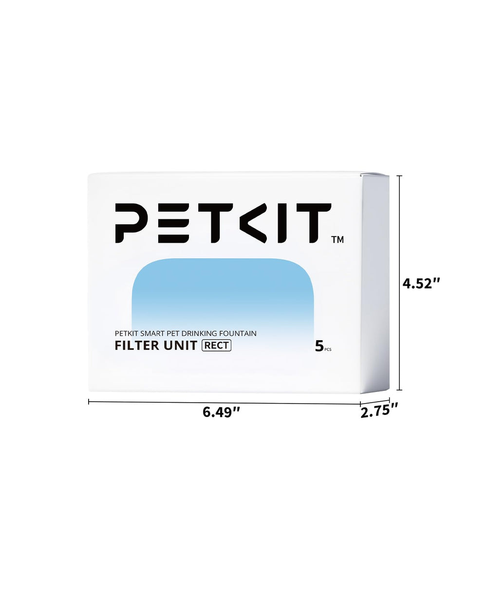 PETKIT comparaison de taille du filtre pour visualiser l’échelle