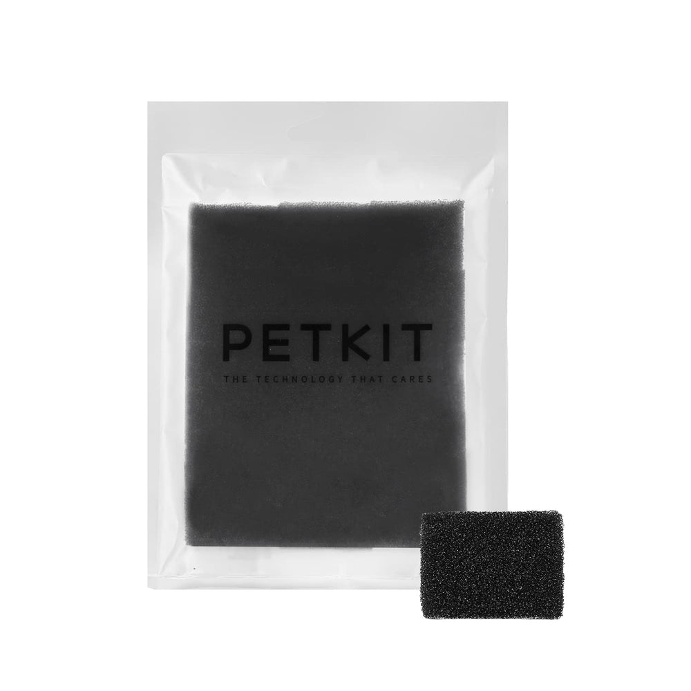 PETKIT gros plan sur mousse filtrante montrant texture pour capture de poils