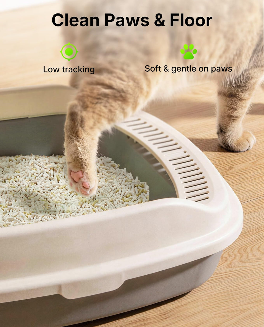 PETKIT litière dans un salon propre, contrôle d'odeurs efficace