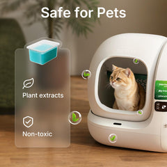PETKIT N60 installé dans un PUROBOT montrant installation sans outil