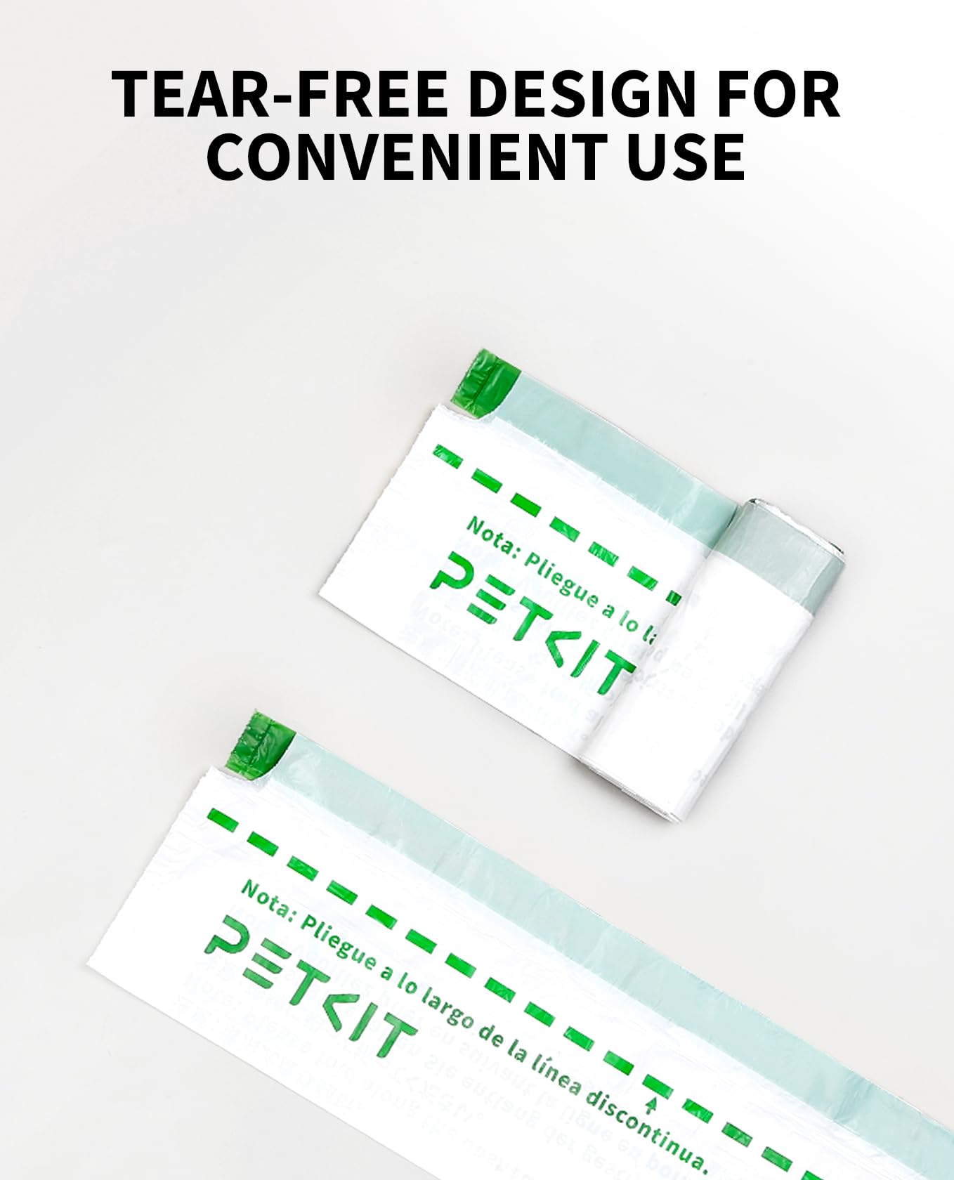 PETKIT sac installé dans le tiroir d'un bac à litière PuraMax 2, insertion précise et stable
