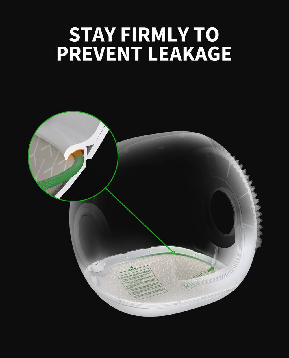 PETKIT gros plan sur la texture Oxford 300D résistant et imperméable