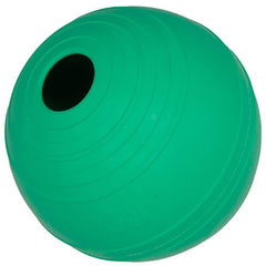 PetKORE balle KoreFlex frontale montrant l'emballage et la couleur verte, durable pour jouer