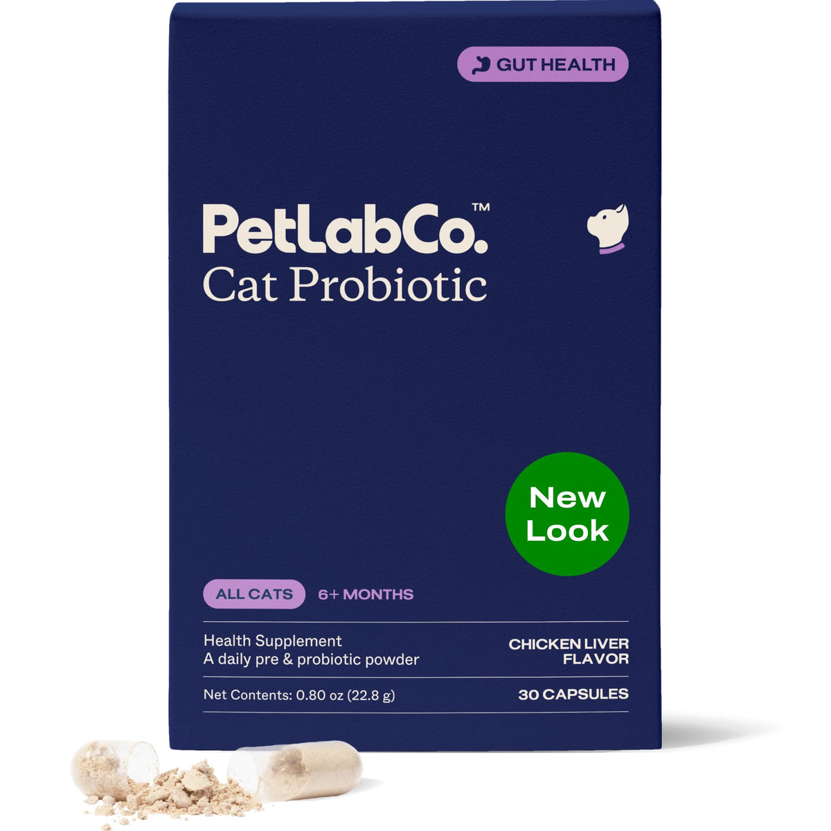 PetLab Co boîte avant montrant design clair et usage facile