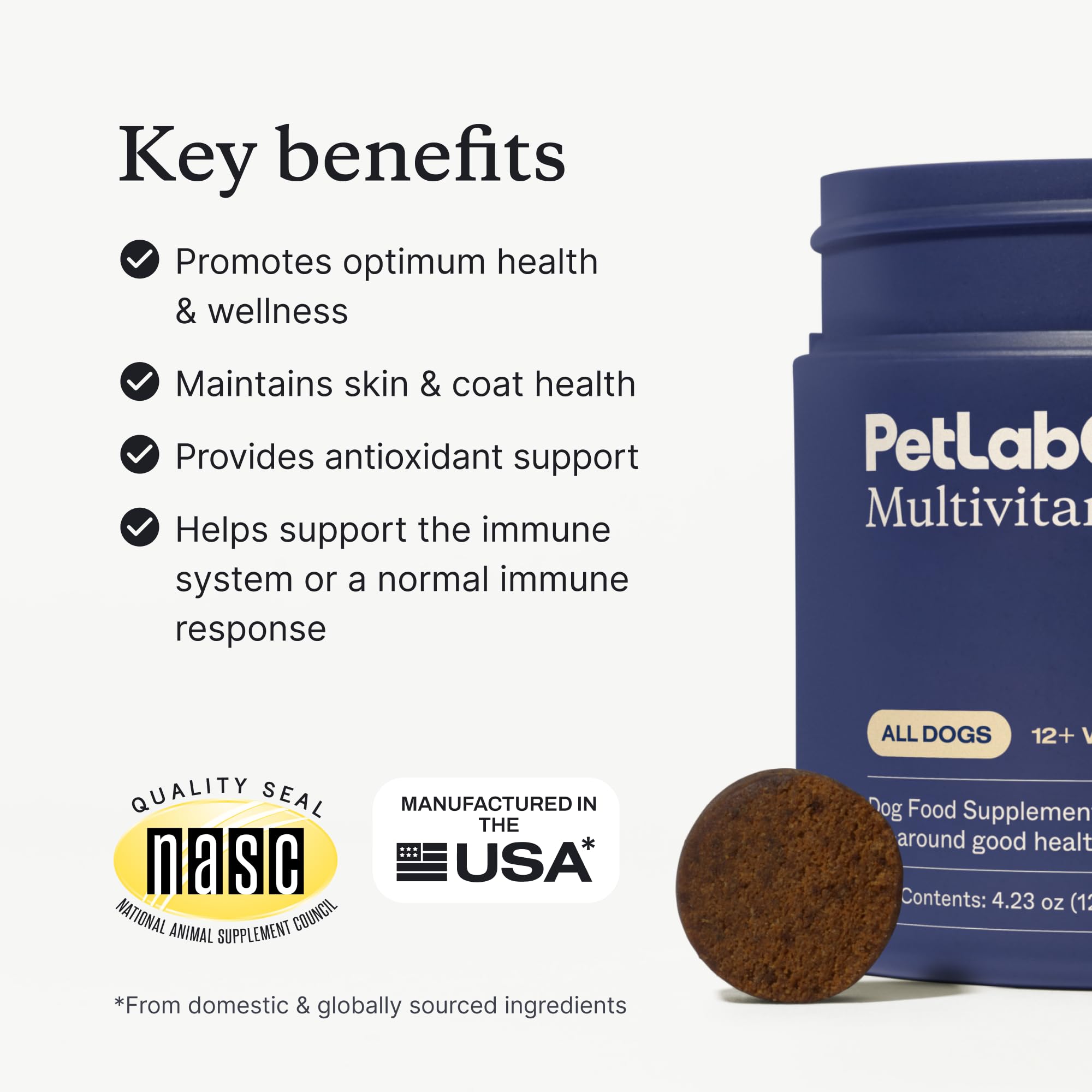 PetLab Co gros plan sur la texture du chew montrant la qualité appétente