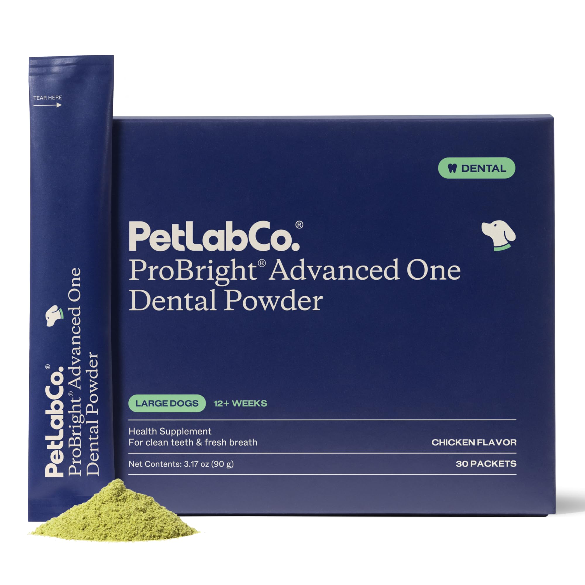 PetLab Co emballage ProBright Large montrant design et benefit pratique