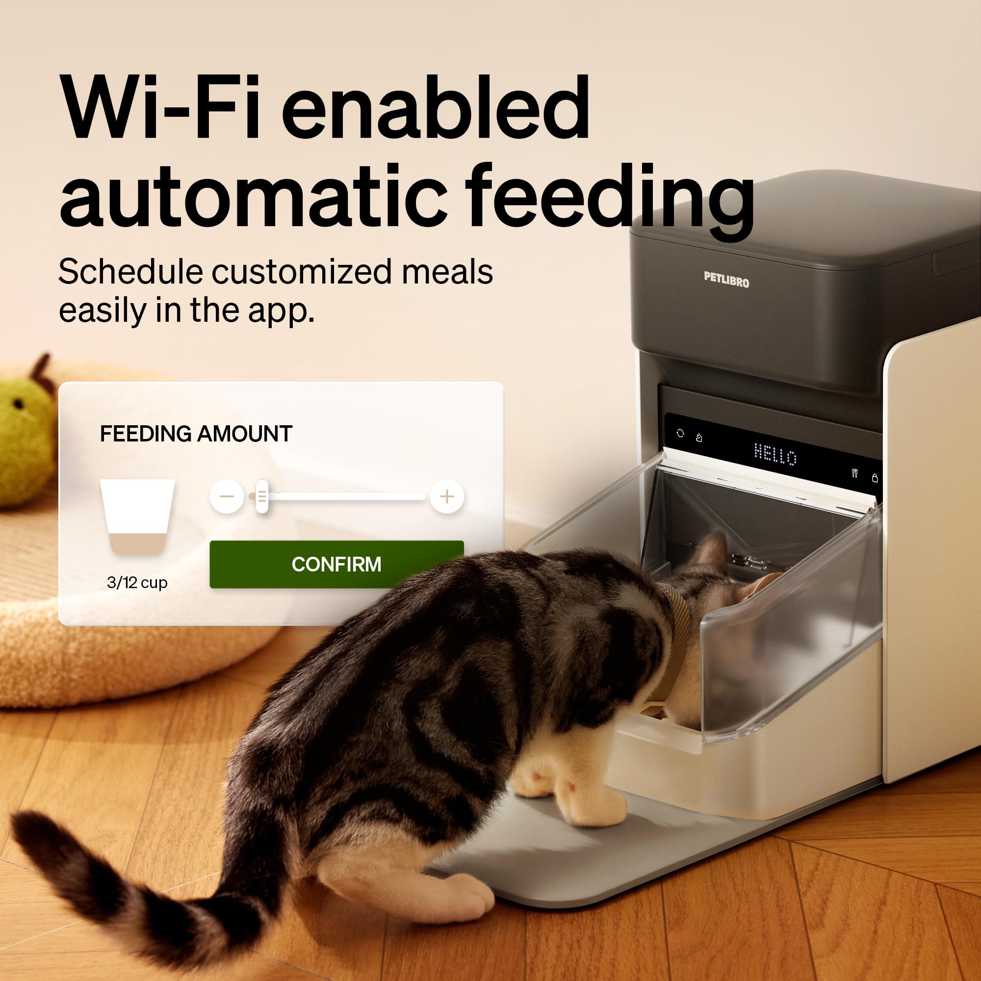 PETLIBRO distributeur en cours d’utilisation par un chat, prévention du vol
