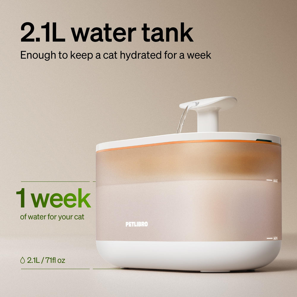 PETLIBRO eau en écoulement bulles encourage hydratation naturelle