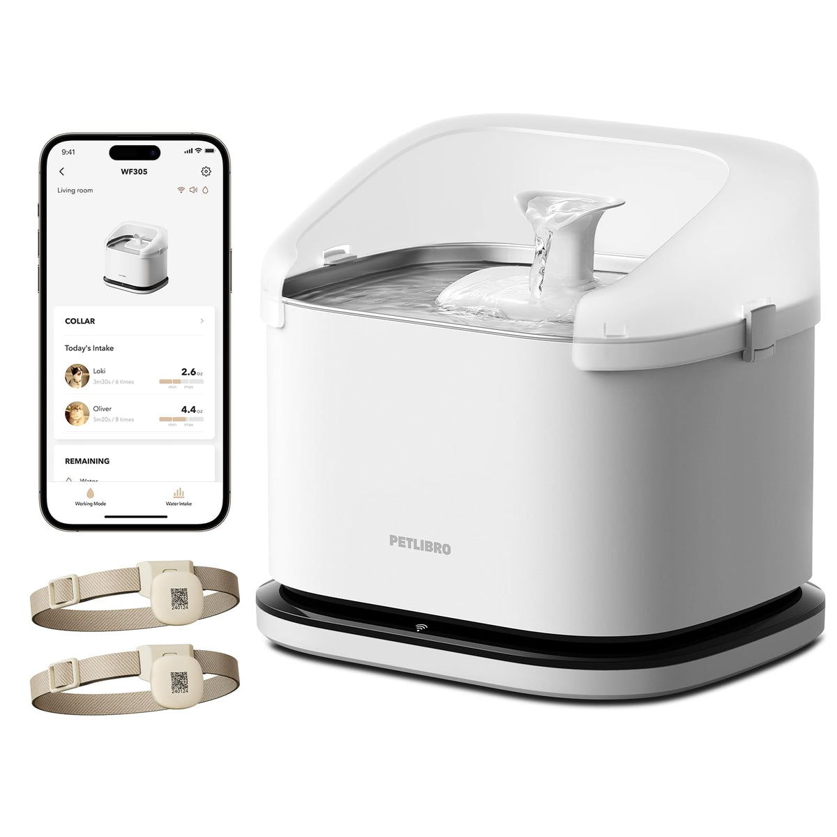 PETLIBRO fontaine face avant 3L montrant design compact et capacité