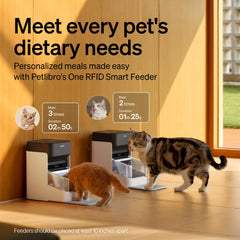 PETLIBRO gros plan sur le couvercle verrouillé RFID garantissant sécurité alimentaire