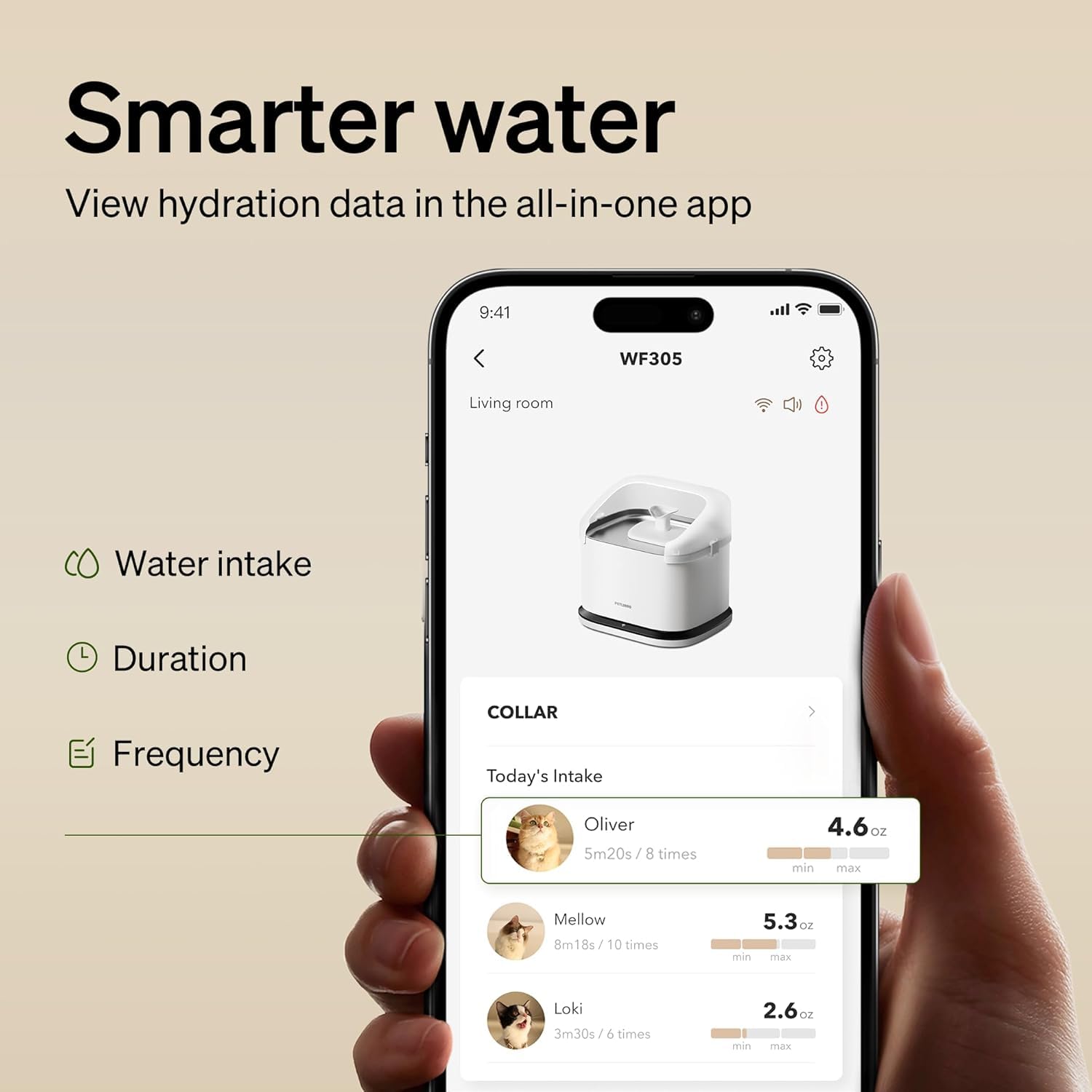 PETLIBRO réservoir détachable pour remplissage et nettoyage facile