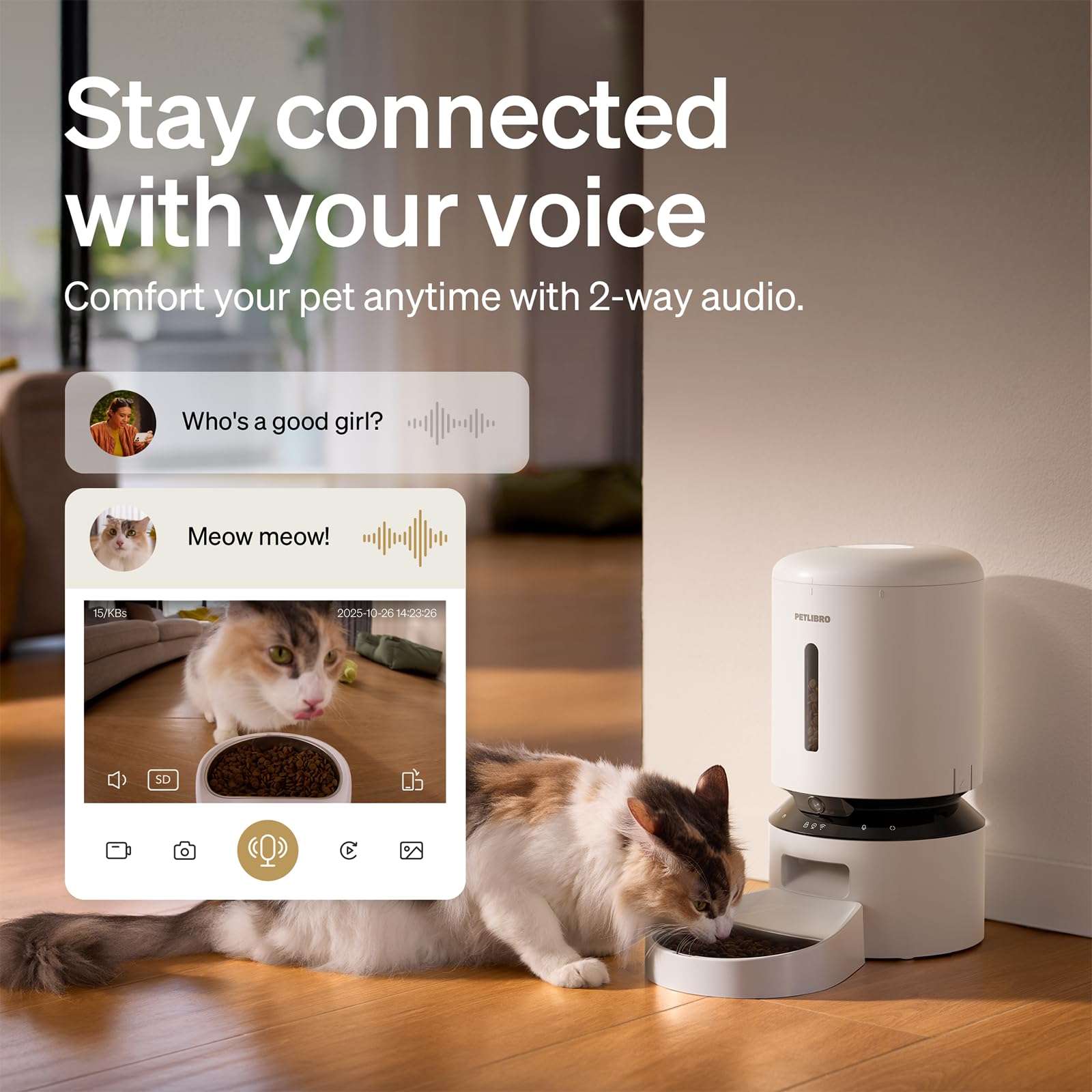 PETLIBRO écran d'application smartphone facilitant gestion à distance