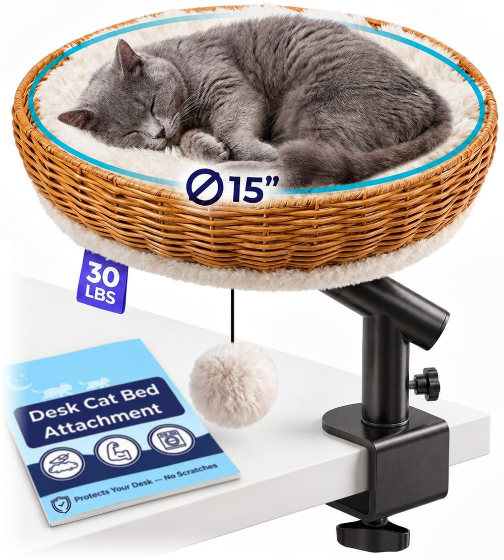 PetLovers perchoir face en rotin montrant design naturel et intégration décorative