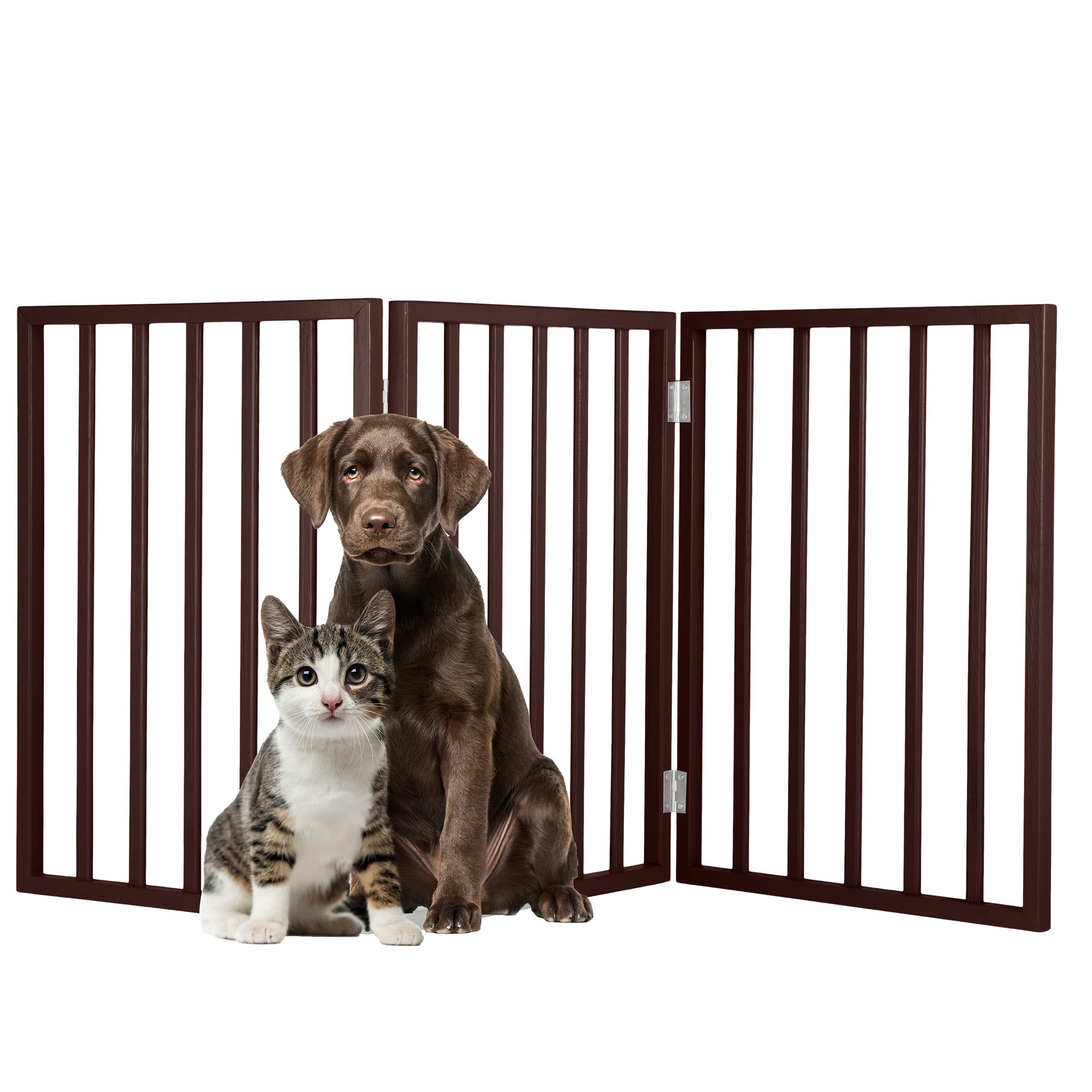 PETMAKER barrière face ouverte montrant couverture et sécurité
