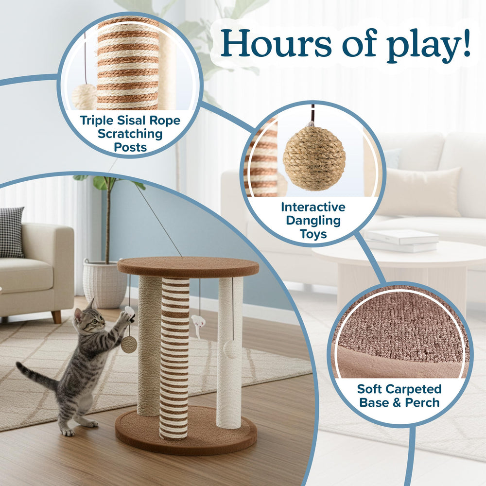 PETMAKER gros plan sisal illustrant résistance pour l’usure des griffes