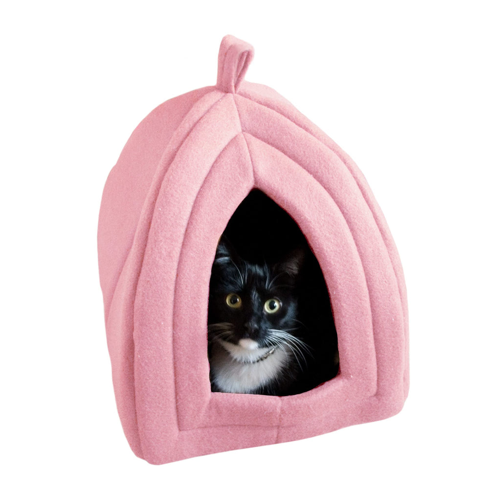 PETMAKER lit-maison vue avant montrant l'entrée et confort sécurisé