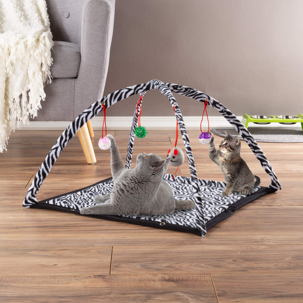 PETMAKER tapis en usage avec chat jouant et se reposant améliorant activité