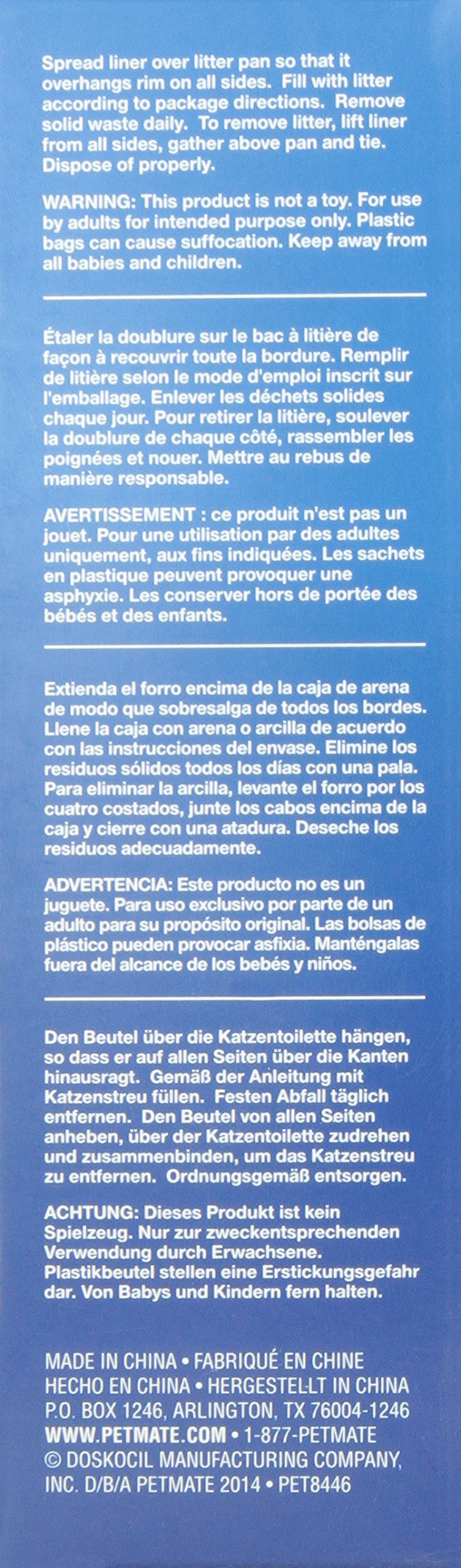 Petmate Booda housse en usage avec chat facilitant le retrait hygiénique