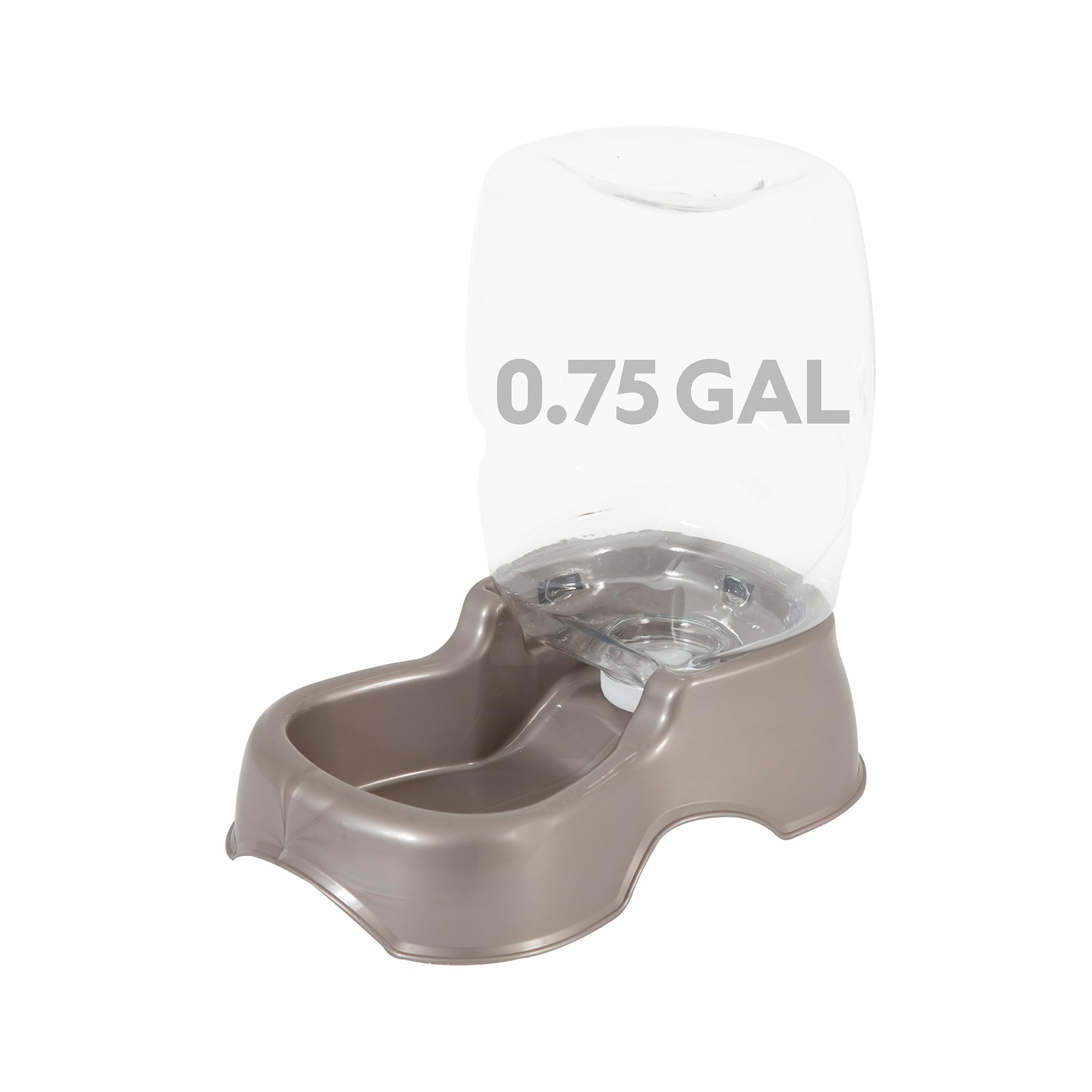 Petmate face avant du distributeur en Pearl Tan montrant capacité et robustesse