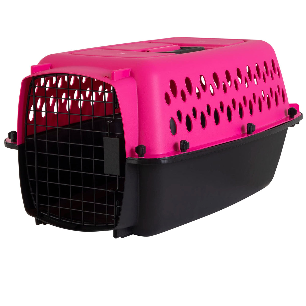 Petmate Pet Porter vue avant montrant sécurité et couleur vive