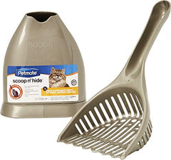 Petmate Scoop N' Hide support à charnière ouvert pour rangement discret et anti-odeurs