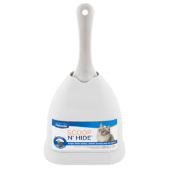 Petmate Scoop N' Hide support fermé démontrant réduction des odeurs et hygiène