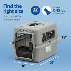 Petmate Sky Kennel loquet facile à presser avec interverrouillage sécurisé
