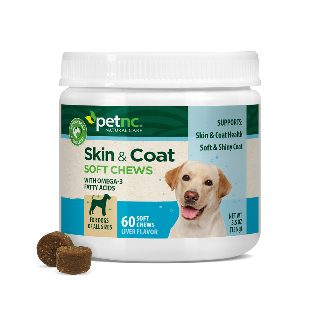 PetNC Natural Care boîte avant montrant l’emballage et bénéfice pelage brillant