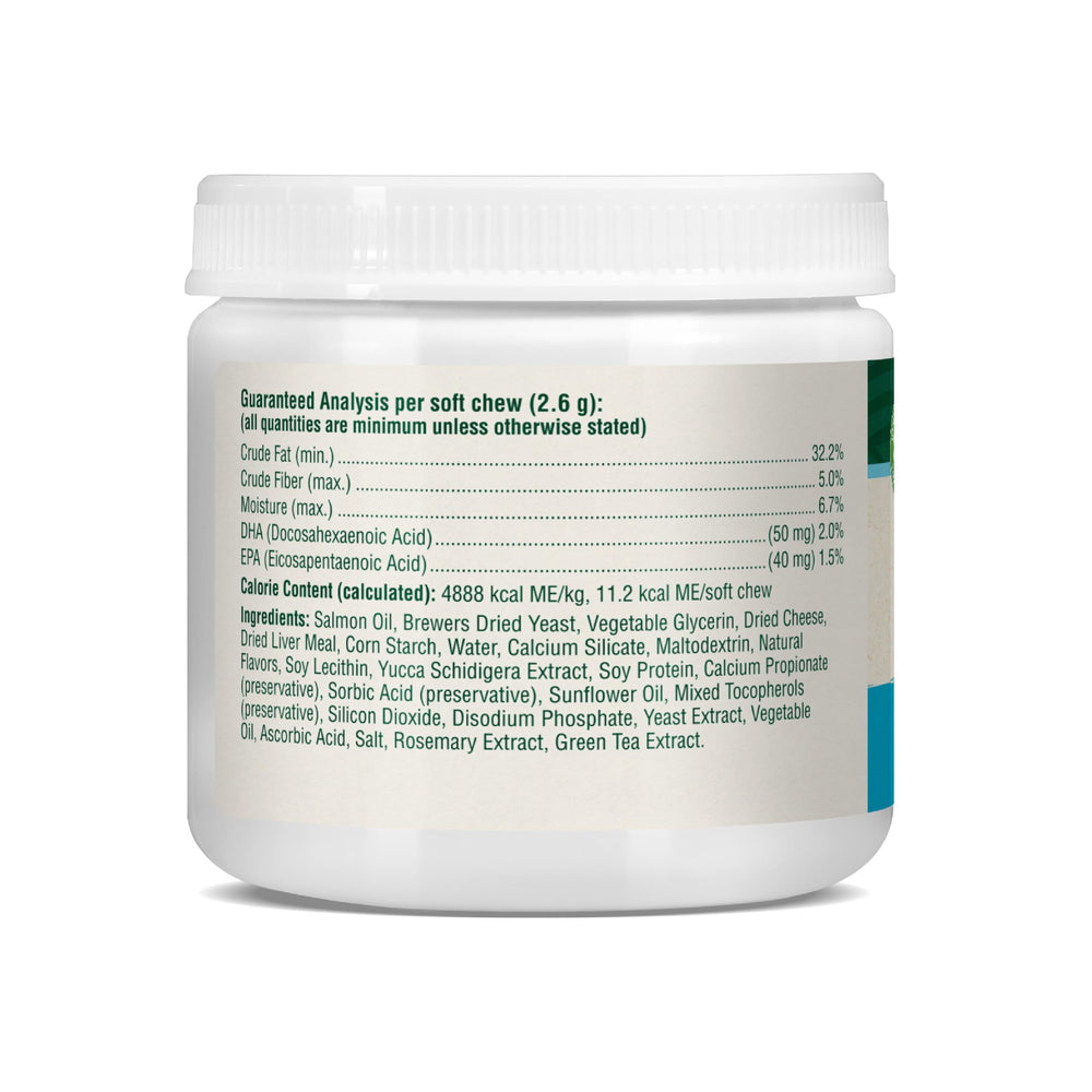 PetNC Natural Care zoom sur les ingrédients, oméga‑3 visibles et soutien nutritionnel
