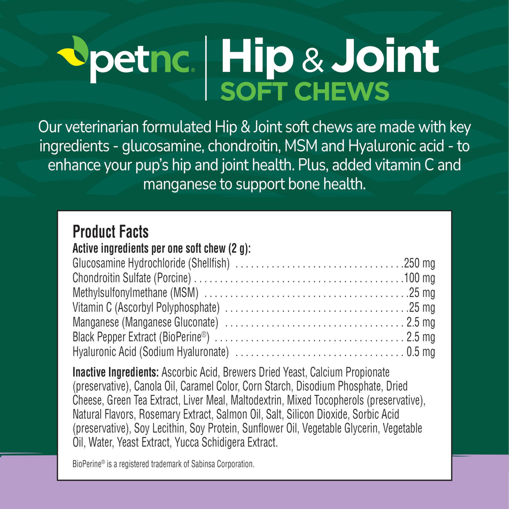 Gros plan sur la texture d’un soft chew PetNC, facile à mâcher pour chiens